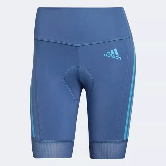 ADIDAS Women's The Cycling Short NEW Altered Blue / App Sky Rush XL H65308 - Picture 2 of 8